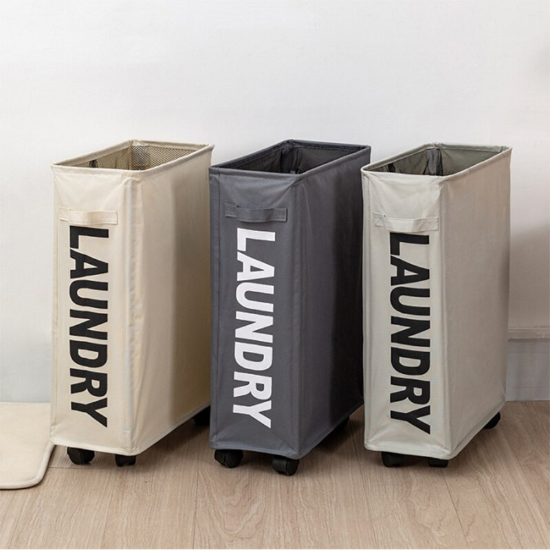 Kotači Sklopiva košara za rublje Organizator Košara za rublje Kućna košara za pohranu s kotačićem Sklopiva košara za prljavu odjeću