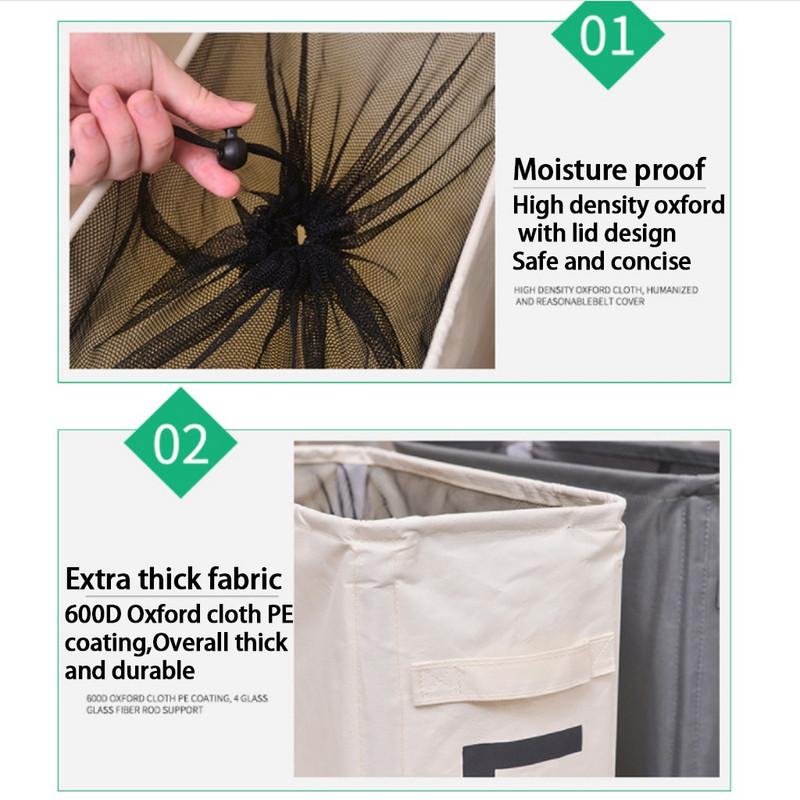 Kotači Sklopiva košara za rublje Organizator Košara za rublje Kućna košara za pohranu s kotačićem Sklopiva košara za prljavu odjeću