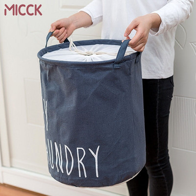MICCK Home kokkupandav pesukorv laste mänguasjade hoidmiseks pesukott määrdunud riiete jaoks takistab korraldaja Suur pesuämber