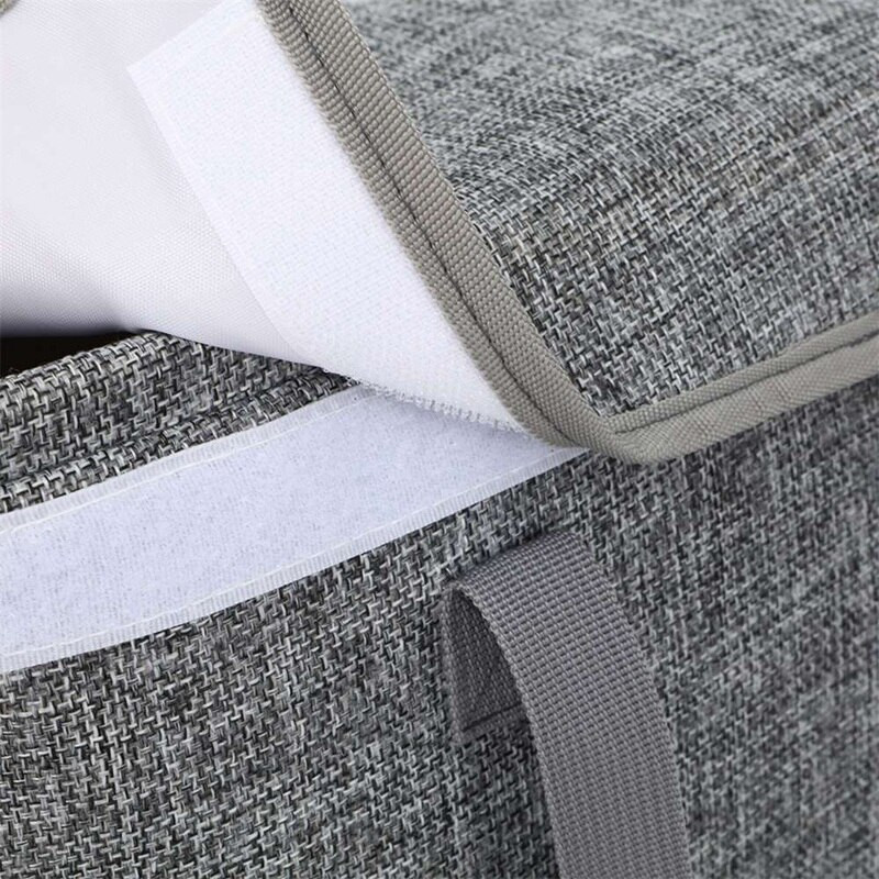 Sulankstomas skalbinių krepšelis Sandėliavimo krepšelis su dangteliu