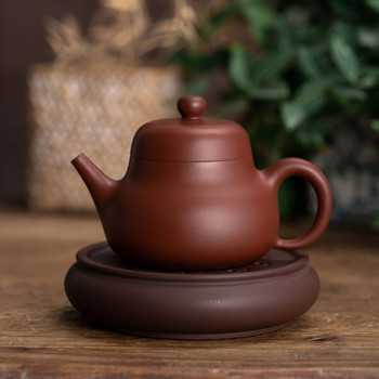 Възглавница за саксия с лотос Лилав пясък Поднос за чайник Керамична основа Поднос за китайски чай Подложка за чай Комплект за чай Аксесоари
