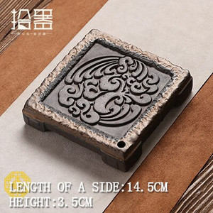 Oală grosieră din faianță, care poartă tavă de ceai pentru preparare uscată, oală de lut violet, suport pentru set de ceai, tavă de ceai pentru stocarea apei