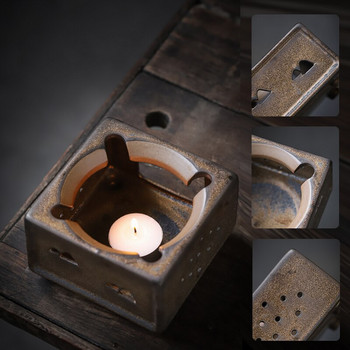Vintage Σόμπα τσαγιού Κεραμική κεραμική Θερμότερη ιαπωνική τσαγιέρα Αξεσουάρ Βάση τσαγιέρα Θερμοστάτης Θερμοστάτης Crafts Διακόσμηση