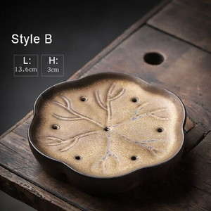 PINNY, retro, ceramică, glazură cu aur, ceainic, oală pigmentată, purtătoare, serviciu de ceai Kung Fu în stil japonez