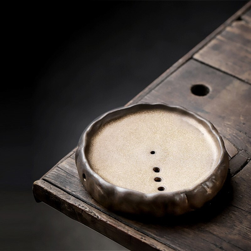 PINNY, retro, ceramică, glazură cu aur, ceainic, oală pigmentată, purtătoare, serviciu de ceai Kung Fu în stil japonez