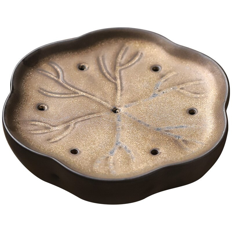 PINNY, retro, ceramică, glazură cu aur, ceainic, oală pigmentată, purtătoare, serviciu de ceai Kung Fu în stil japonez