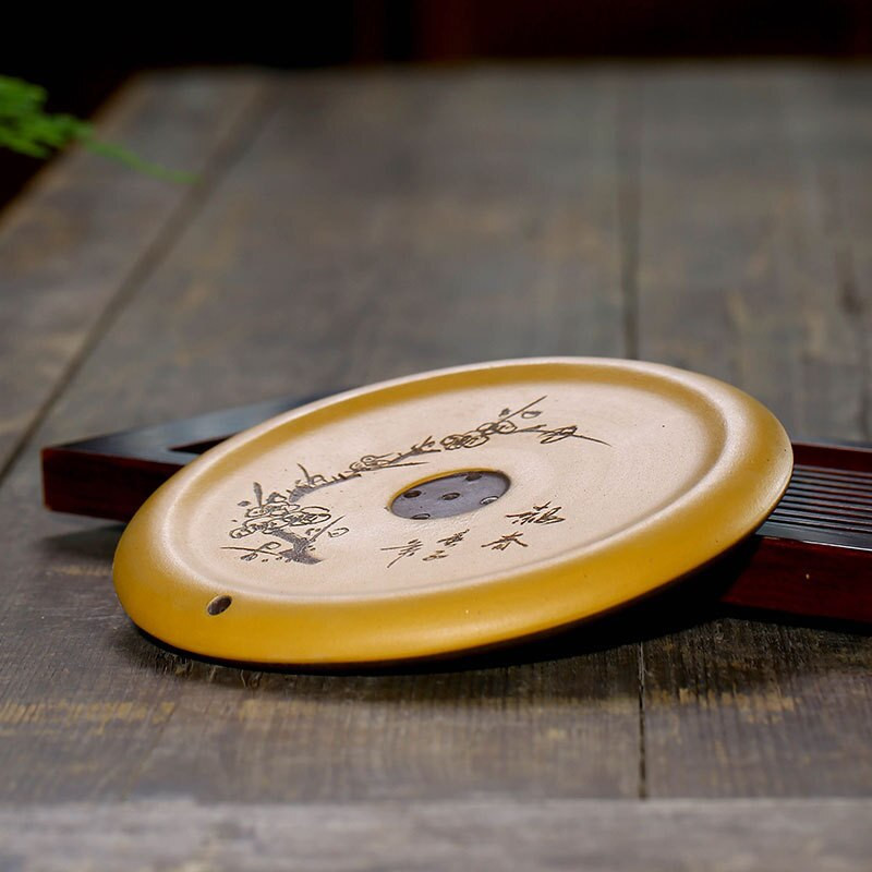 Yixing Purple Clay teáskanna Trivets Dry Tea Tray Kreatív vízforraló alap