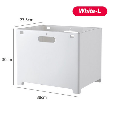 Sulankstomas skalbinių krepšelis Be smūgio kūdikių vonios plastikinė buitinė dėžė automobilio šiukšliadėžė Nešiojama saugojimo krepšelio tvarkyklė