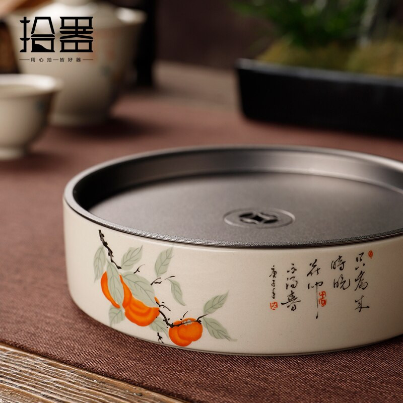 Zöld és faszürke fazék medvék száraz teafőzési és mosási ismeretek teáskészlet lila agyagedény emelő edény talp edénytartó víz s