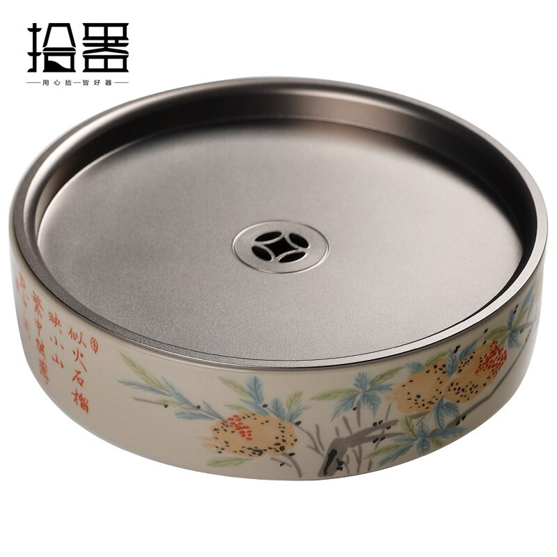 Zöld és faszürke fazék medvék száraz teafőzési és mosási ismeretek teáskészlet lila agyagedény emelő edény talp edénytartó víz s