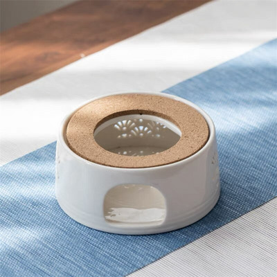 Керамичен чайник, нагревател, изолация, кафе, вода, чай, нагревател, бяла порцеланова свещ, нагревателна основа, печка за чай, кунг-фу, сервиз за чай, сервиз за чай