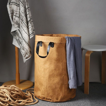 Мръсни дрехи Кошница за пране Кошница за съхранение Играчки Органайзер с дръжка Сгъваема кошница за пране с голям капацитет Водоустойчиво съхранение