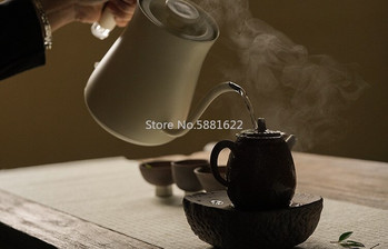 традиционни керамични подложки за чайник китайски държач за чайник битова порцеланова стойка за чайник аксесоари