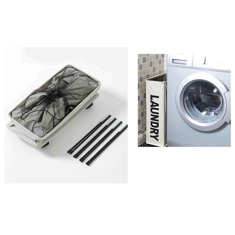 Coș de depozitare pentru rufe Oxford de uz casnic cu roți, coș pliabil, căptușeală din plasă, rezistent la apă, durabil, organizator de depozitare pentru sac de rufe