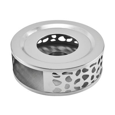 Nešiojamas arbatos laikiklio šildytuvas Patvarus nerūdijančio plieno žvakių šildytuvas arbatos lemputės laikiklis Kavos šildytuvo arbatinuko šildymo pagrindas