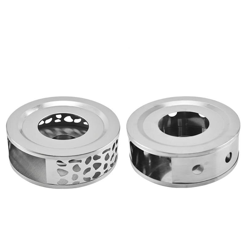 Nešiojamas arbatos laikiklio šildytuvas Patvarus nerūdijančio plieno žvakių šildytuvas arbatos lemputės laikiklis Kavos šildytuvo arbatinuko šildymo pagrindas