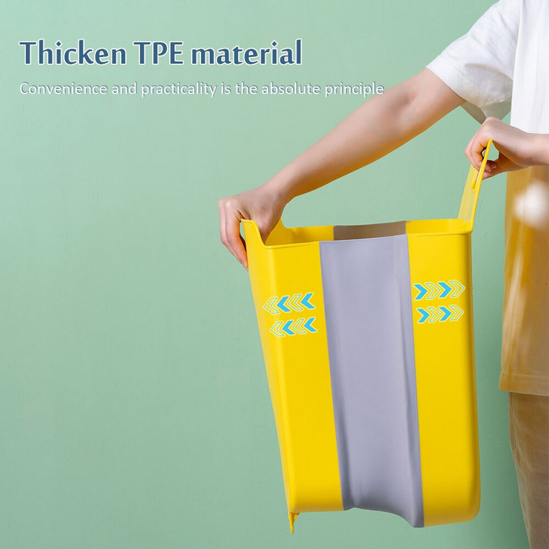 Coș de depozitare pentru haine murdare, portabil, mare, pentru baie, agățat pe perete, organizator pentru coșuri de haine