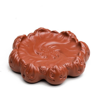 Zisha arbatinuko pagrindas Creative Lucky Fire Lotus Ornaments arbatinuko laikiklis Kung Fu arbatos rinkinys serviravimo lėkštė Sausas arbatinuko kilimėlis