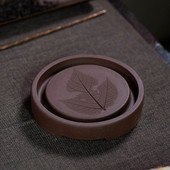 Kínai stílusú lila homokos áztatótálca Egyszerű ősi stílusú teáskanna tálca teásszertartás eszköz Vízelvezető teástálca