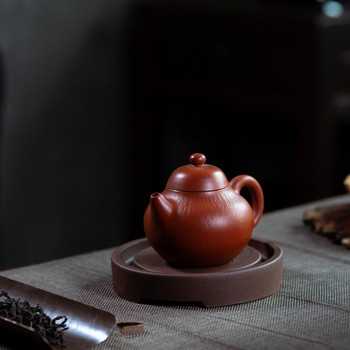 Лилав пясък в китайски стил Суха тава за накисване Проста тава за чайник в древен стил Инструмент за чайна церемония Дренаж за съхранение на вода Поднос за чай