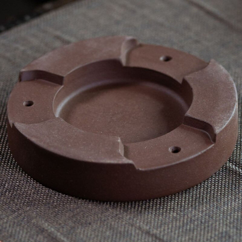 Kínai stílusú lila homokos áztatótálca Egyszerű ősi stílusú teáskanna tálca teásszertartás eszköz Vízelvezető teástálca