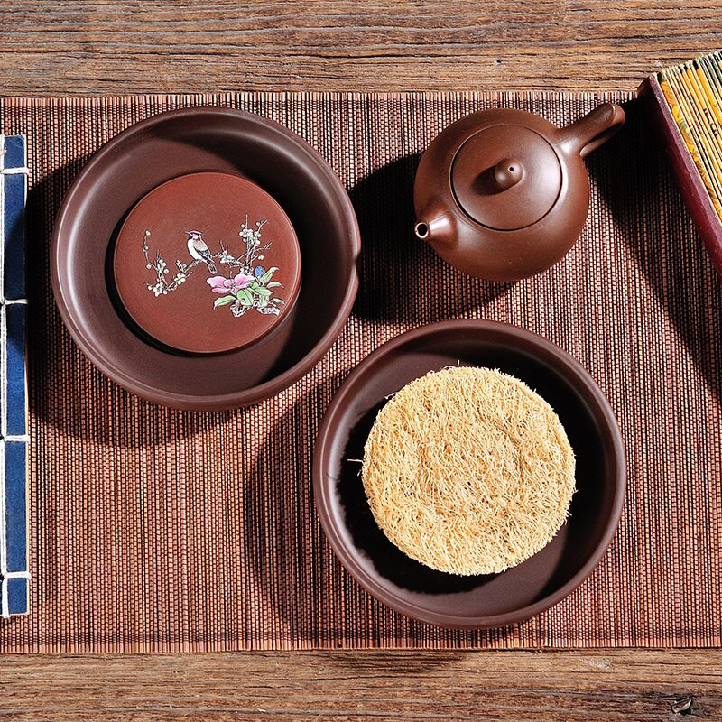 Zisha arbatinuko sauso virimo stalo arbatos priedai Keraminiai arbatinuko laikiklio padėklai Kinietiški kunfu arbatos priedai