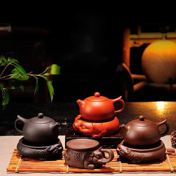 Zisha Tea Sea Pot Yixing Chinese Tea Tray Pixiu Zhaocaibao Ceramic Tea Set Mini Dry Soak Tray Съхранение на вода