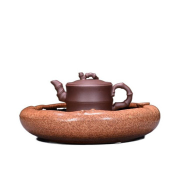 Чаен сервиз Kung Fu Аксесоари за чаена церемония Саксия с керамични семена от лотос, държаща чинийка Керамична топлоустойчива чайник Подложка Чайник