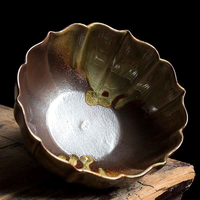 Skalbimo arbatos puodelis laikymo dubuo didelis akmens masės retro krosnies keitimas keramikos arbatos nuosėdos kibiras buitinis Kung Fu arbatos rinkinio priedai