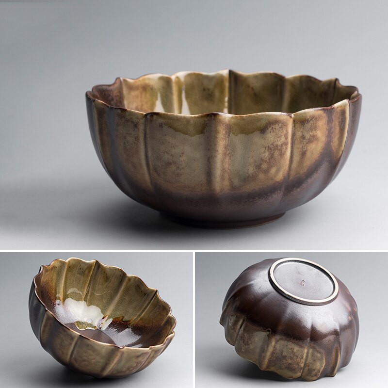 Skalbimo arbatos puodelis laikymo dubuo didelis akmens masės retro krosnies keitimas keramikos arbatos nuosėdos kibiras buitinis Kung Fu arbatos rinkinio priedai