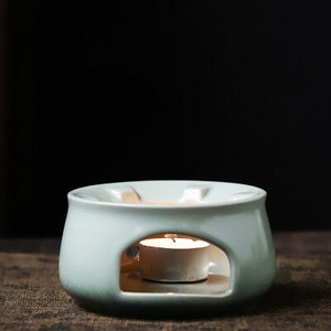 PINNY japoniško stiliaus žydra glazūra keraminė šilta arbatos viryklė Retro Kung Fu arbatos priedai Šildymo izoliacijos pagrindas