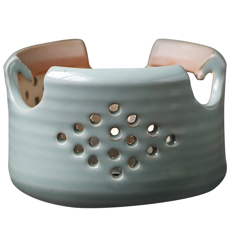 PINNY japoniško stiliaus žydra glazūra keraminė šilta arbatos viryklė Retro Kung Fu arbatos priedai Šildymo izoliacijos pagrindas