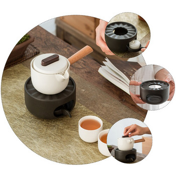 1 комплект нагревател за чайник със свещник Керамичен нагревател за чай без свещ