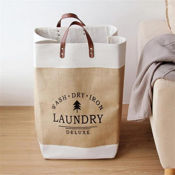 Водоустойчива сгъваема кошница за пране Мръсни дрехи Самостоятелна кошница за пране Сгъваема кошница за съхранение Кошница за сортиране на разни вещи
