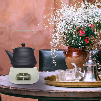 1 бр. Преносим, практичен, изискан, издръжлив, деликатен керамичен свещник Поставка за чайник Поставка за чай