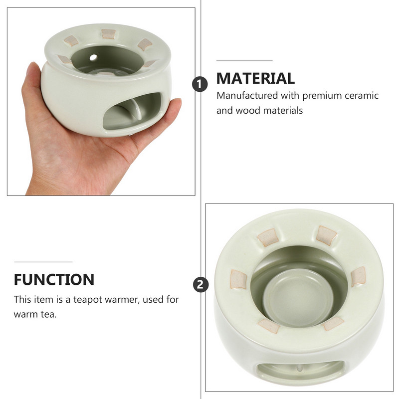 Keraminis arbatinuko šildytuvo laikiklis arbatos šildytuvo izoliacija šildymo pagrindas žvakių stovas arbatos kavos vandens šildytuvas arbatos indai