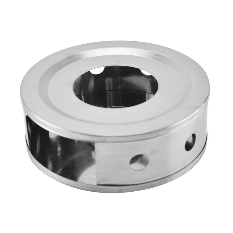 Arbatinuko šildytuvas Buitinis arbatos stovas nerūdijančio plieno kavos gėrimų puodelių šildytuvas borosilikatinio stiklo arbatinuko žvakių kaitinimo pagrindui