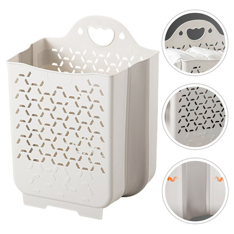 Skalbinių krepšelis Sienelė Vonios Kambarys Drabužiai Drabužiai Sandėliavimo Krepšeliai Sulankstomi Sulankstomi