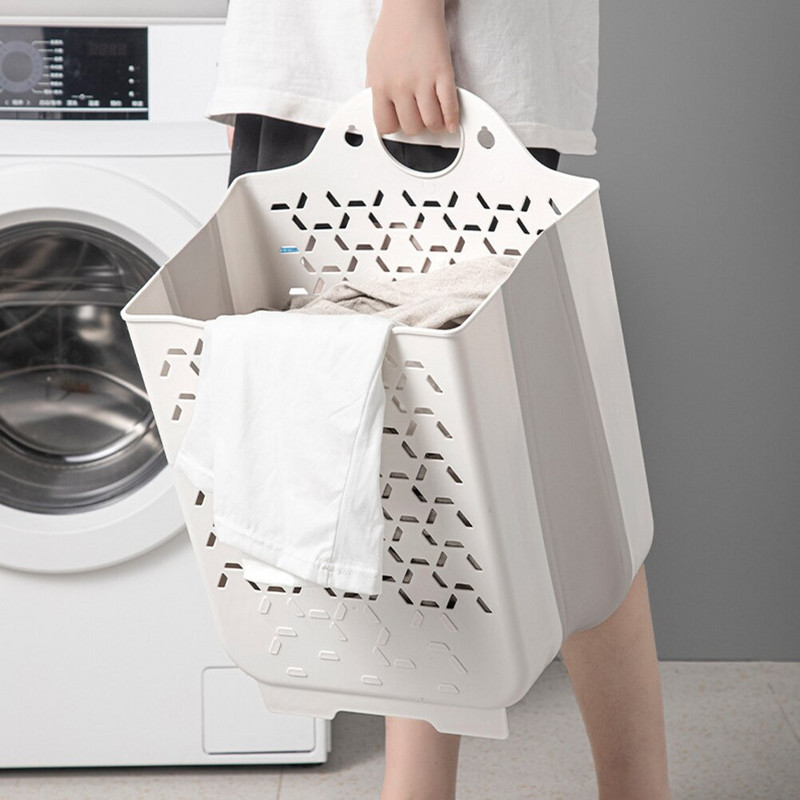 Skalbinių krepšelis Sienelė Vonios Kambarys Drabužiai Drabužiai Sandėliavimo Krepšeliai Sulankstomi Sulankstomi