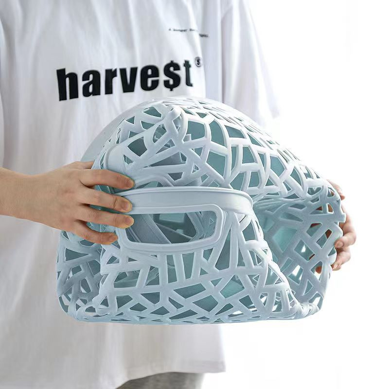 Coș de rufe imitație ratan, coș de depozitare pliabil din plastic, coș de rufe de uz casnic, găleată de depozitare pentru dormitor,