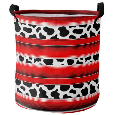 Leopárd szennyes kosár Összehajtható kerek vízálló otthoni rendszerező kosár ruházat gyermekjáték nagy kapacitású tároló kosár