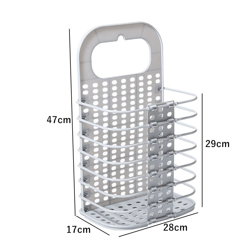 Didelis sulankstomas skalbinių krepšelis, montuojamas ant sienos plastikinis tuščiaviduris, trukdo laikymo krepšeliui namo vonios kambarys nešvarių drabužių žaislų laikiklis