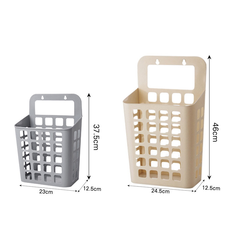 Coș de rufe montat pe perete Fără pumn Haine murdare și jucării Coșuri de depozitare suspendate Coș de rufe de uz casnic gaz