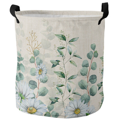 Retro ziedu savvaļas ziedi netīrās veļas grozs salokāms ūdensizturīgs mājas organizators grozs apģērbs bērnu rotaļlietu uzglabāšanas grozs