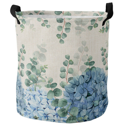 Retro ziedu savvaļas ziedi netīrās veļas grozs salokāms ūdensizturīgs mājas organizators grozs apģērbs bērnu rotaļlietu uzglabāšanas grozs