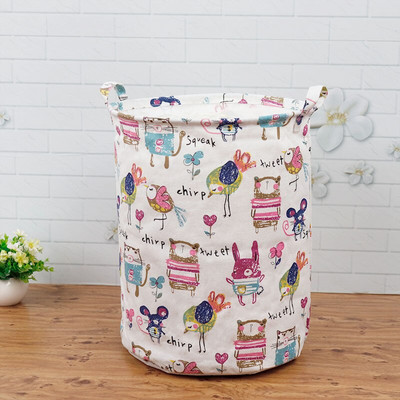 Coș de depozitare pentru rufe murdare din pânză de uz casnic, cutie de organizare pentru jucării, cu capacitate mare, rezistentă la apă, coș pliabil pentru rufe