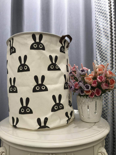 Coș de depozitare pentru rufe murdare din pânză de uz casnic, cutie de organizare pentru jucării, cu capacitate mare, rezistentă la apă, coș pliabil pentru rufe