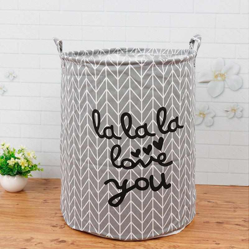 Coș de depozitare pentru rufe murdare din pânză de uz casnic, cutie de organizare pentru jucării, cu capacitate mare, rezistentă la apă, coș pliabil pentru rufe