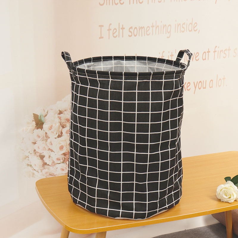 Coș de depozitare pentru rufe murdare din pânză de uz casnic, cutie de organizare pentru jucării, cu capacitate mare, rezistentă la apă, coș pliabil pentru rufe