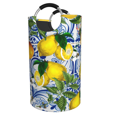 Viduržemio jūros citrina 1240 Nešvarių skalbinių krepšelis Namų žaislų krepšelis Drabužių laikymo krepšelis nešvariems skalbiniams